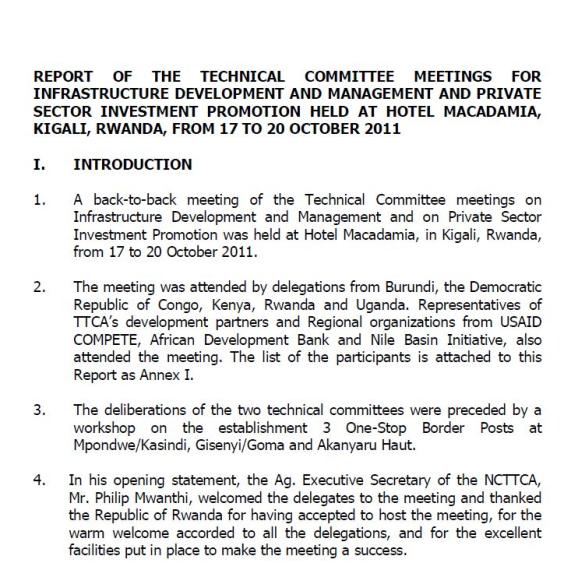 Technical Meeting report